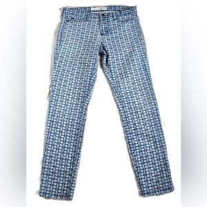 Joe's Jeans Blue Geometric Skinny Jeans